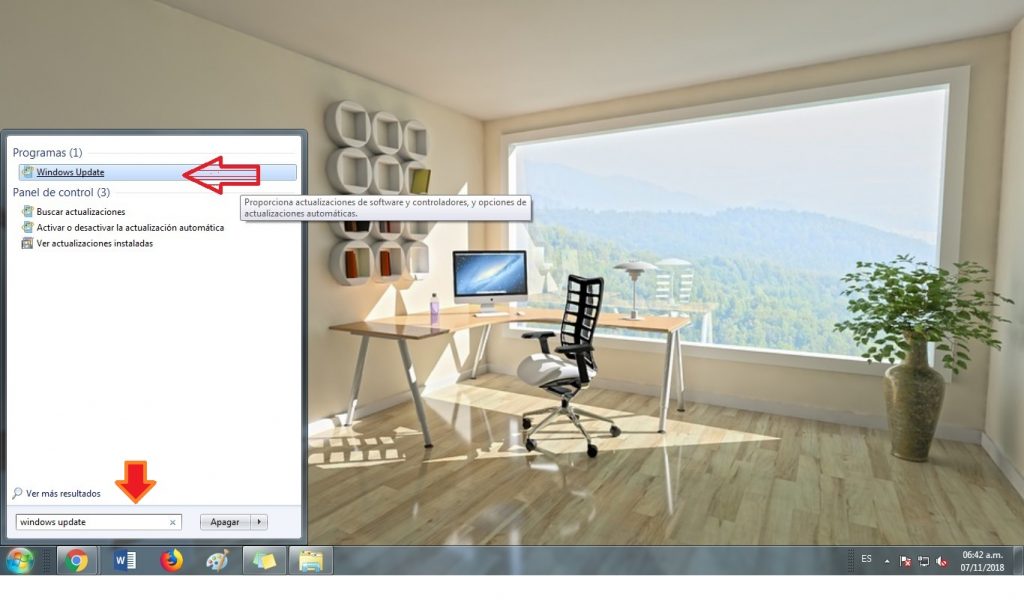 desactivar actualizaciones en windows 7