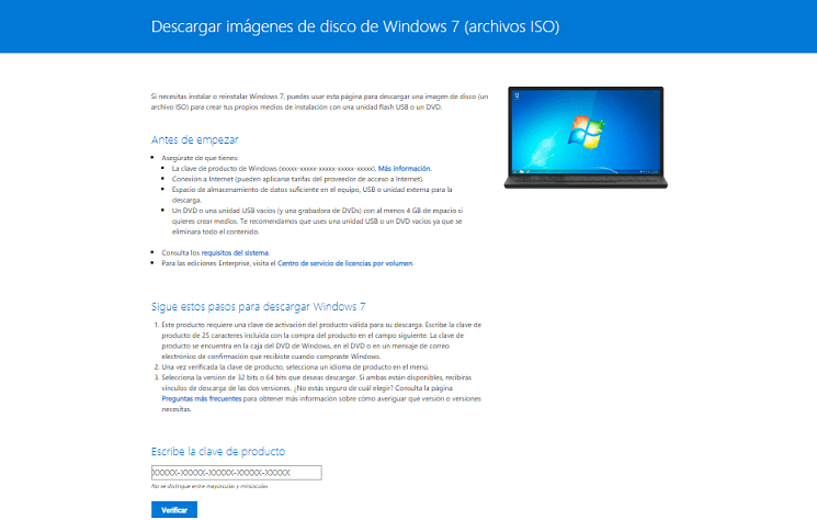 download windows 7 starter iso español