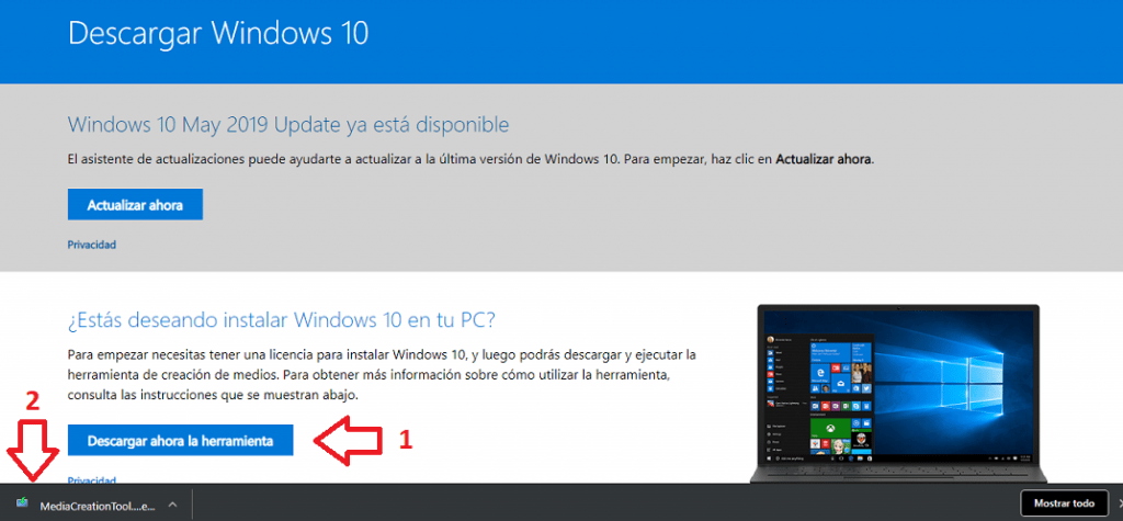 instalar windows 10 con usb